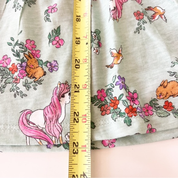 New Cotton Jersey Dress Forest Animals Print NWT - Picture 7 of 11